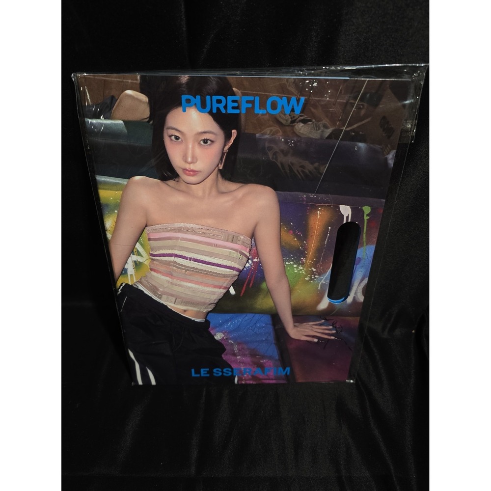 LE SSERAFIM PUREFLOW pt.1 Absolute Blue COMPACT CD Book Photocard Sticker NEW